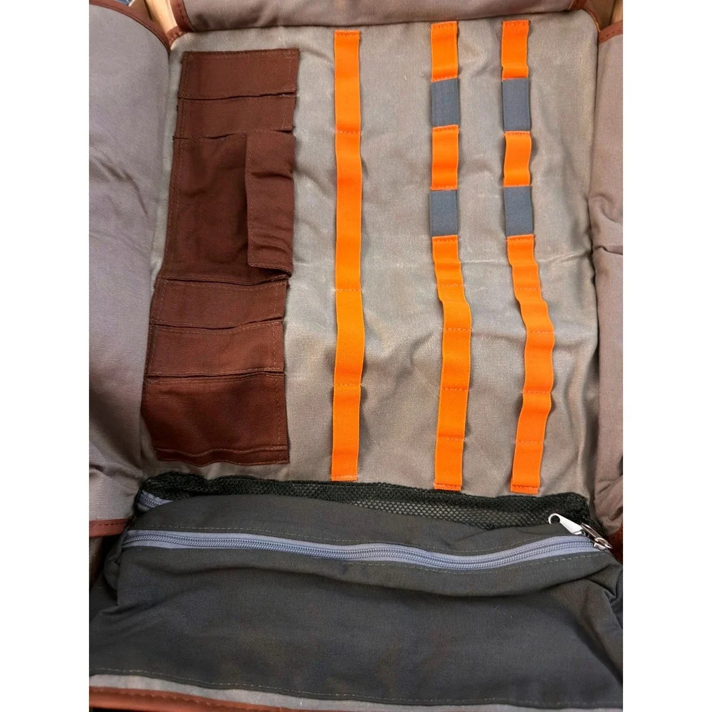 Barillio Bartender Roll Bag Unisex OS Olive Green Waxed Canvas Professional Case